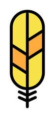 Poster - Wing bird icon. Simple color with outline elements of feather icons for ui and ux, website or mobile application
