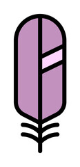 Poster - Wing bird icon. Simple color with outline elements of feather icons for ui and ux, website or mobile application