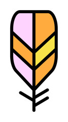 Poster - Wing bird icon. Simple color with outline elements of feather icons for ui and ux, website or mobile application