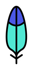 Poster - Wing bird icon. Simple color with outline elements of feather icons for ui and ux, website or mobile application