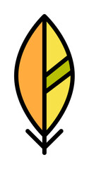 Poster - Wing bird icon. Simple color with outline elements of feather icons for ui and ux, website or mobile application