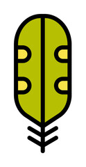 Poster - Wing bird icon. Simple color with outline elements of feather icons for ui and ux, website or mobile application