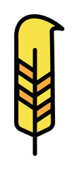 Poster - Wing bird icon. Simple color with outline elements of feather icons for ui and ux, website or mobile application