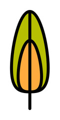 Poster - Wing bird icon. Simple color with outline elements of feather icons for ui and ux, website or mobile application