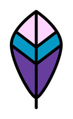 Poster - Wing bird icon. Simple color with outline elements of feather icons for ui and ux, website or mobile application