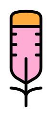 Poster - Wing bird icon. Simple color with outline elements of feather icons for ui and ux, website or mobile application
