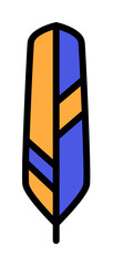 Poster - Wing bird icon. Simple color with outline elements of feather icons for ui and ux, website or mobile application