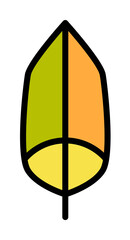 Poster - Wing bird icon. Simple color with outline elements of feather icons for ui and ux, website or mobile application