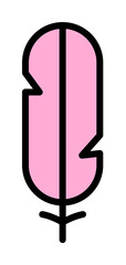 Poster - Wing bird icon. Simple color with outline elements of feather icons for ui and ux, website or mobile application