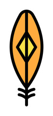 Poster - Wing bird icon. Simple color with outline elements of feather icons for ui and ux, website or mobile application