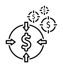 Aufkleber - Financial savings icon. Element of economy