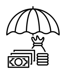 Aufkleber - Financial funding icon. Element of economy