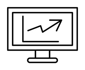 Aufkleber - Financial analytics icon. Element of economy