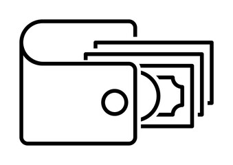 Poster - Financial wallet icon. Element of economy