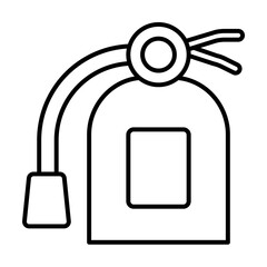 Aufkleber - Extinguisher, firefighter icon. Element of firefighter icon. Thin line icon for website design and development, app development