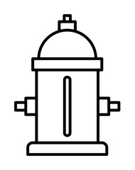 Aufkleber - Hydrant, firefighter icon. Element of firefighter icon. Thin line icon for website design and development, app development