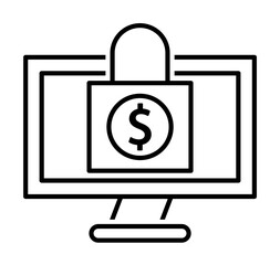 Aufkleber - Financial funds icon. Element of economy