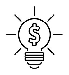 Aufkleber - Financial idea icon. Element of economy