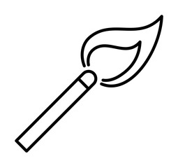 Poster - Match, firefighter icon. Element of firefighter icon. Thin line icon for website design and development, app development