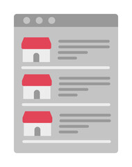 Poster - Food delivery, eat, food, list, restaurant color icon
