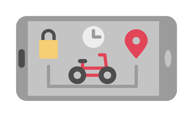 Aufkleber - food delivery, app, eat, food, phone restaurant color icon