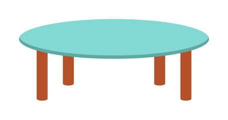 Poster - glass coffee table flat icon. Element of furniture colored icon for mobile concept and web apps. Detailed glass coffee table flat icon can be used for web and mobile. Premium icon