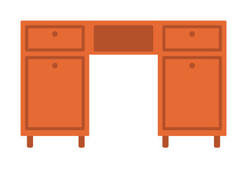 Aufkleber - desk flat icon. Element of furniture colored icon for mobile concept and web apps. Detailed desk flat icon can be used for web and mobile. Premium icon
