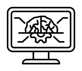 Aufkleber - Computer icon. Element of future business icon
