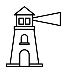 Aufkleber - Lighthouse icon. Element of global logistics icon for mobile concept and web apps. Thin line Lighthouse icon can be used for web and mobile