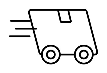 Poster - Delivery truck icon. Element of global logistics icon for mobile concept and web apps. Thin line Delivery truck icon can be used for web and mobile