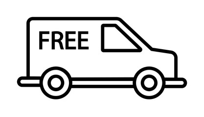 Poster - Free sending icon. Element of global logistics icon for mobile concept and web apps. Thin line Free sending icon can be used for web and mobile