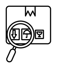 Poster - Package icon. Element of global logistics icon for mobile concept and web apps. Thin line Package icon can be used for web and mobile