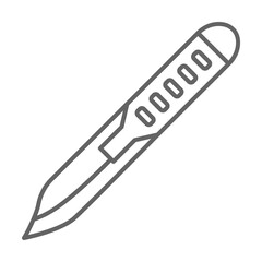 Aufkleber - health, scalpel, medical, hospital. Element of health icon. Thin line icon for website design and development, app development. Premium icon