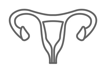 Wall Mural - health, gynecology, vagina, uterus. Element of health icon. Thin line icon for website design and development, app development. Premium icon