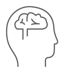 Aufkleber - health, brain, neurology, neuroscience. Element of health icon. Thin line icon for website design and development, app development. Premium icon