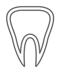 Poster - health, tooth, dental, oral, treatment. Element of health icon. Thin line icon for website design and development, app development. Premium icon