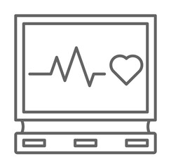 Aufkleber - health, cardiogram, medical. Element of health icon. Thin line icon for website design and development, app development. Premium icon