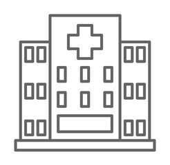 Poster - health, build, hospital, medicine. Element of health icon. Thin line icon for website design and development, app development. Premium icon