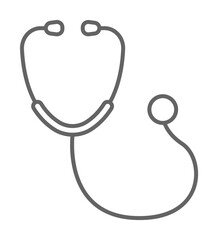 Aufkleber - health, medicine, stethoscope. Element of health icon. Thin line icon for website design and development, app development. Premium icon