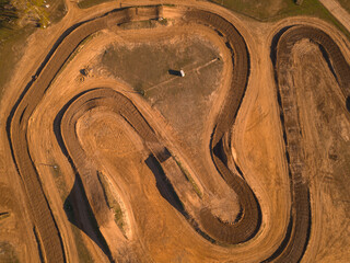 dirty road for motocross and extreme sport. racing track 