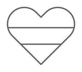 Aufkleber - Heaert, Netherlands icon. Element of Holland icon. Thin line icon for website design and development, app development. Premium icon