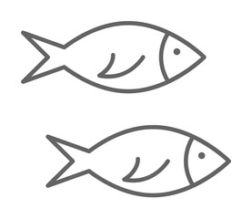 Poster - Fish, Holland icon. Element of Holland icon. Thin line icon for website design and development, app development. Premium icon