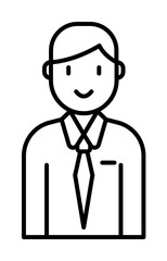 Aufkleber - employee, user, worker icon. Element of Human resources for mobile concept and web apps illustration. Thin line icon for website design and development, app development