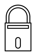 Poster - lock, insurance, protecion icon. Element of insurance icon. Thin line icon for website design and development, app development. Premium icon