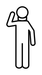 Aufkleber - human, accident, insurance icon. Element of insurance icon. Thin line icon for website design and development, app development. Premium icon