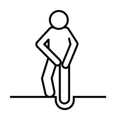 Aufkleber - human, accident, insurance icon. Element of insurance icon. Thin line icon for website design and development, app development. Premium icon