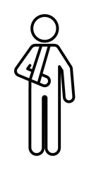 Aufkleber - human, accident, insurance icon. Element of insurance icon. Thin line icon for website design and development, app development. Premium icon
