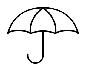Aufkleber - umbrella line icon. element of insurance sign for mobile concept and web apps. thin line umbrella ic