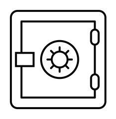 Aufkleber - deposit line icon. Element of insurance sign for mobile concept and web apps. Thin line deposit icon can be used for web and mobile. Premium icon