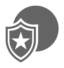 Aufkleber - favorite protection, global guard, global security, internet connections, shield star icon